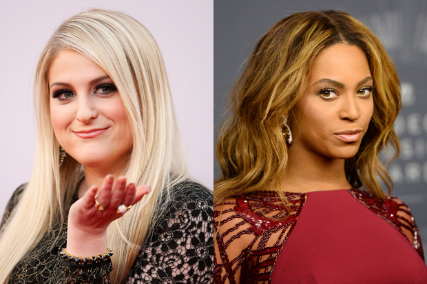Meghan Trainor, Beyonce (Reuters/Danny Moloshok/AP/Jordan Strauss)