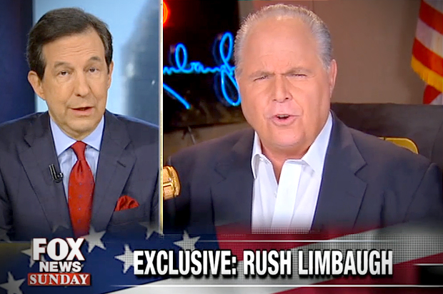 Chris Wallace, Rush Limbaugh (Fox News)