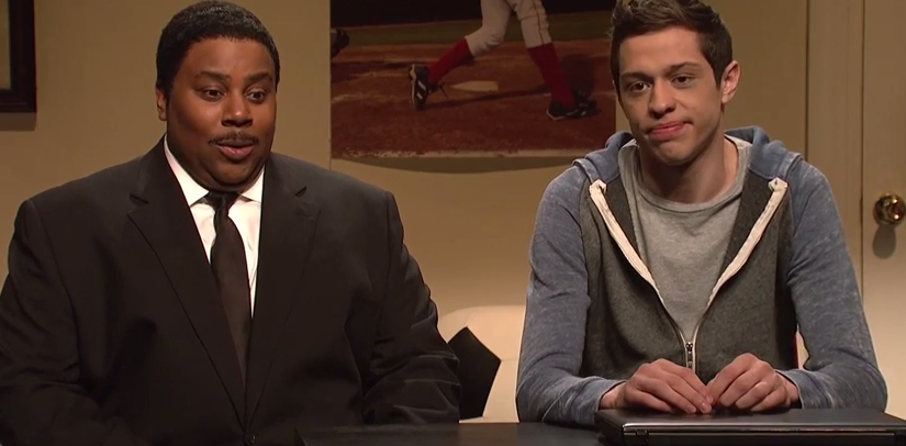 Keenan Thompson and Pete Davidson on "SNL" (NBC/"Saturday Night Live")