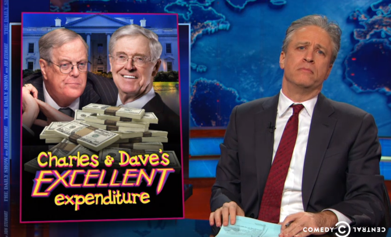 Jon Stewart and the Koch brothers