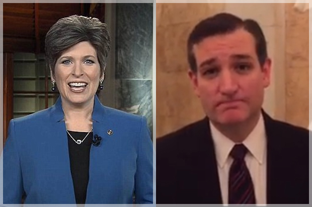 Joni Ernst, Ted Cruz (CNN/YouTube/SenatorTedCruz)