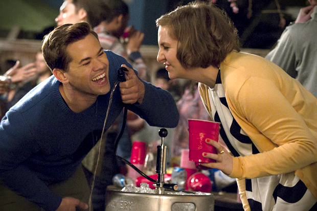 Andrew Rannells and Lena Dunham in "Girls" (HBO/Craig Blankenhorn)