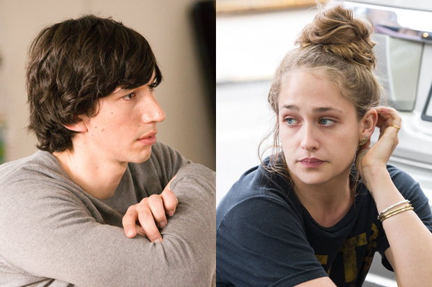 Adam Driver and Jemima Kirke in "Girls" (HBO/Mark Schafer)