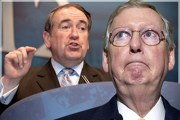 Mike Huckabee, Mitch McConnell (Jeff Malet, maletphoto.comAP/Manuel Balce Ceneta/Photo montage by Salon)