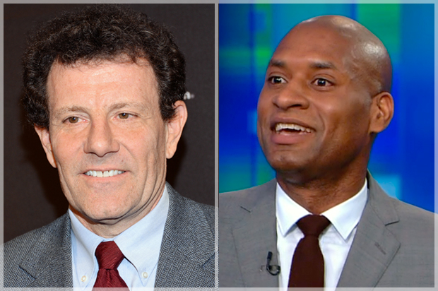 Nicholas Kristof, Charles Blow (AP/Evan Agostini/CNN)