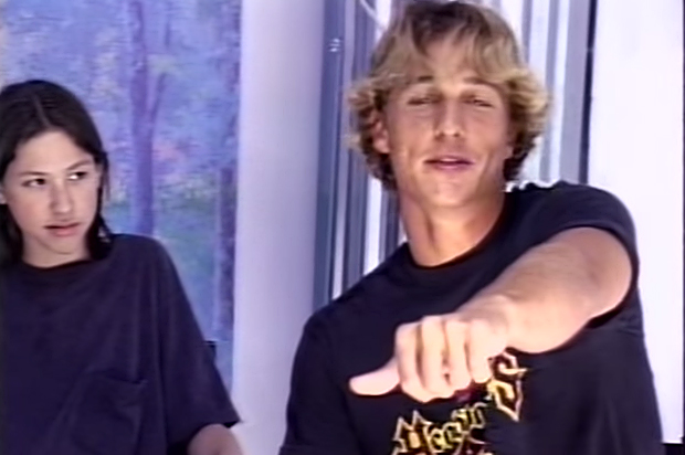 Matthew McConaughey auditioning for "Dazed and Confused" (YouTube/The Criterion Collection)