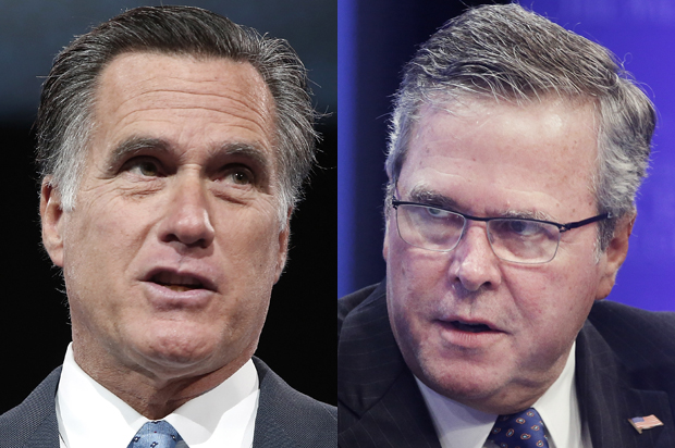 Mitt Romney, Jeb Bush (Reuters/Jonathan Ernst)