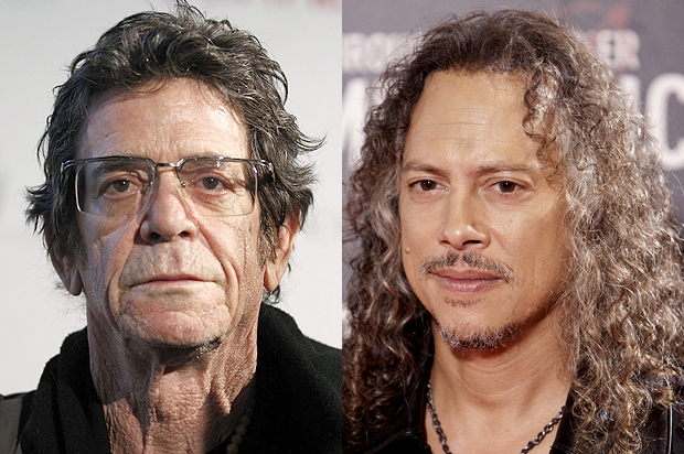 Lou Reed, Kirk Hammett (Reuters/Jessica Rinaldi/AP/Abraham Caro Marin)