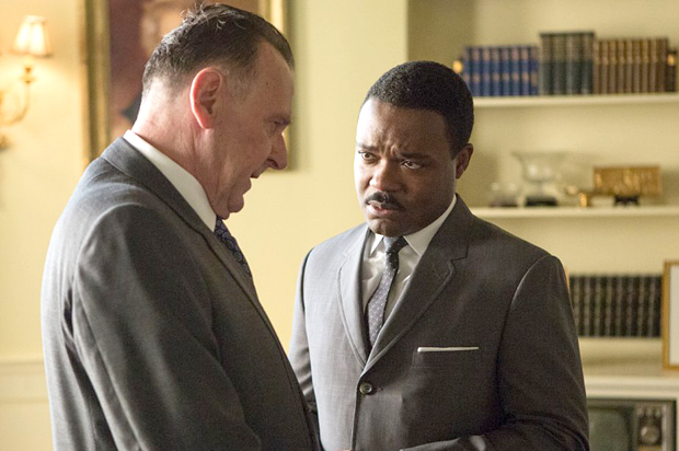 Tom Wilkinson as Lyndon B. Johnson, and David Oyelowo as Martin Luther King Jr., in "Selma" (Paramount Pictures)