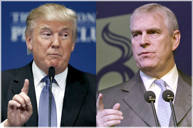 Donald Trump, Prince Andrew (Reuters/Gary Cameron)
