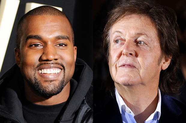 Kanye West, Paul McCartney (AP/Evan Agostini/Thibault Camus)