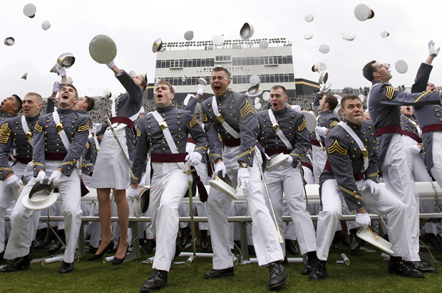 Graduation ceremonies at the United States Military Academy at West Point, New York, May 25, 2013. (Reuters/Mike Segar)