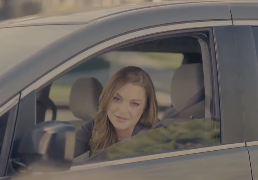Lindsay Lohan in Esurance commercial (Esurance)