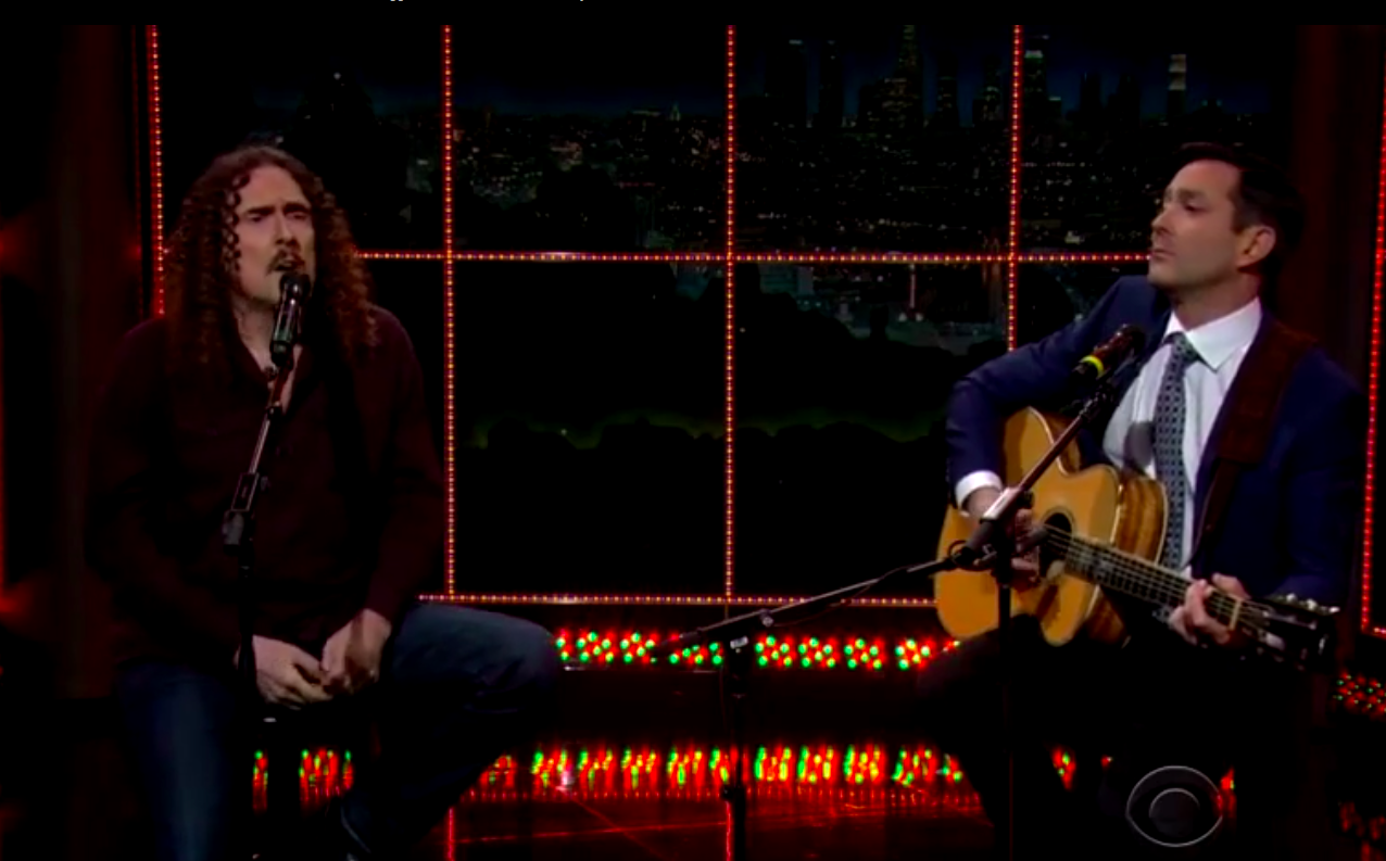 Weird Al on "The Late Late Show" (CBS)