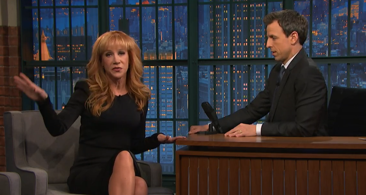 Kathy Griffin and Seth Meyers (NBC)