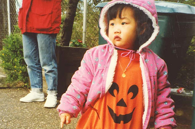 A photo of the author as a little girl