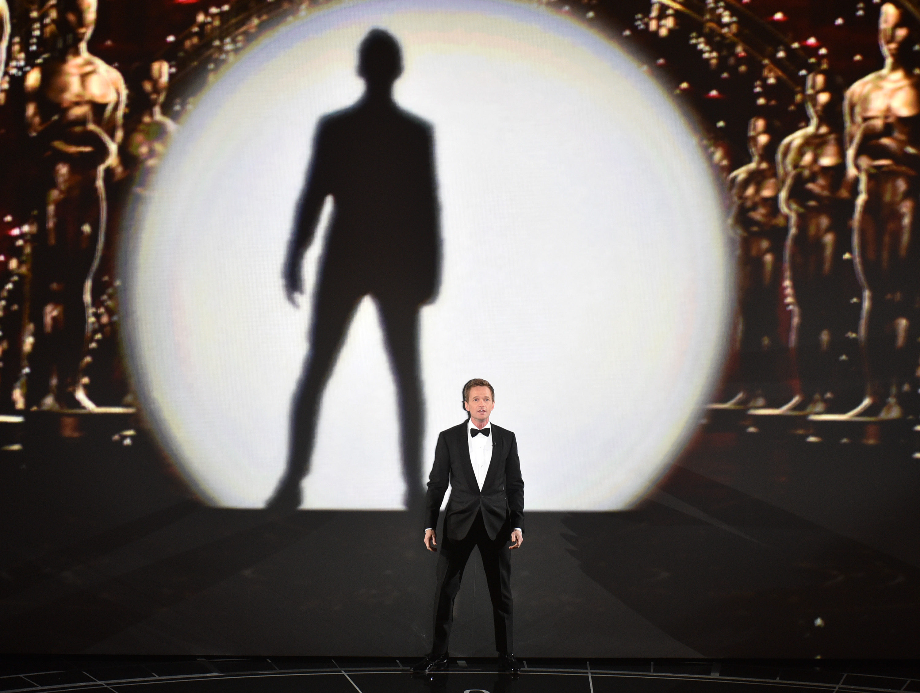 Host Neil Patrick Harris performs at the Oscars on Sunday, Feb. 22, 2015, at the Dolby Theatre in Los Angeles. (Photo by John Shearer/Invision/AP) (John Shearer/invision/ap)