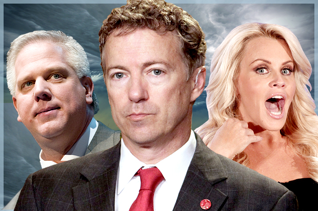 Glenn Beck, Rand Paul, Jenny McCarthy (Reuters/AP/Chris Keane/Ed Reinke/Fred Prouser/Photo montage by Salon)