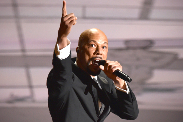 Common performs "Glory" at the Oscars, Feb. 22, 2015. (AP/John Shearer)
