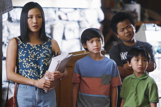 Constance Wu, Forrest Wheeler, Ian Chen and Hudson Yang in "Fresh Off the Boat" (ABC/Jordin Althaus)