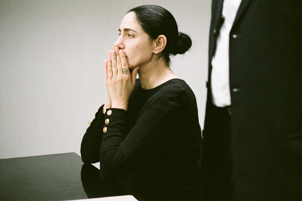 Ronit Elkabetz in "Gett: The Trial of Viviane Amsalem" (Music Box Films)