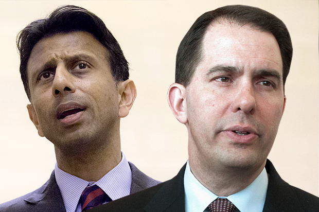 Bobby Jindal, Scott Walker (AP/John Minchillo/Jacquelyn Martin/Photo montage by Salon)
