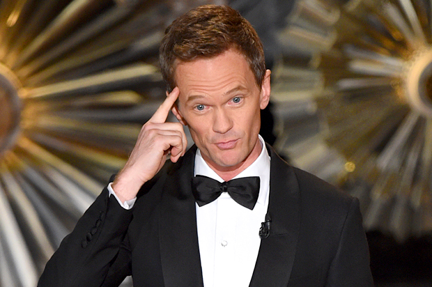Host Neil Patrick Harris speaks on stage at the Oscars on Sunday, Feb. 22, 2015, at the Dolby Theatre in Los Angeles. (Photo by John Shearer/Invision/AP) (John Shearer)