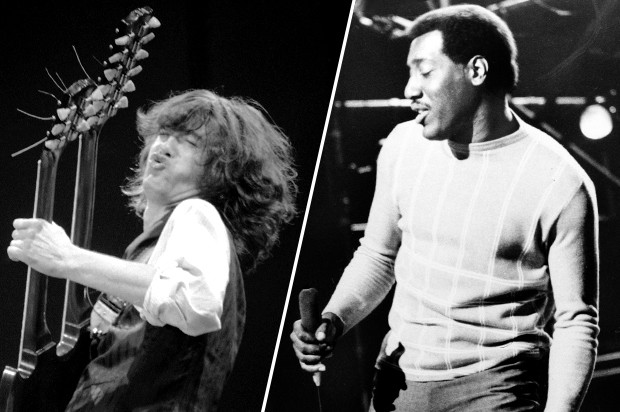Jimmy Page, Otis Redding (AP/Veronica Farley)