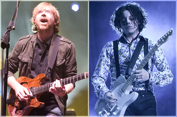 Trey Anastasio of Phish; Jack White (AP/Alison Redlich/Scott Roth)