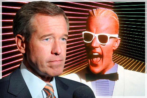 Brian Williams, Max Headroom (AP/Evan Agostini/Salon)