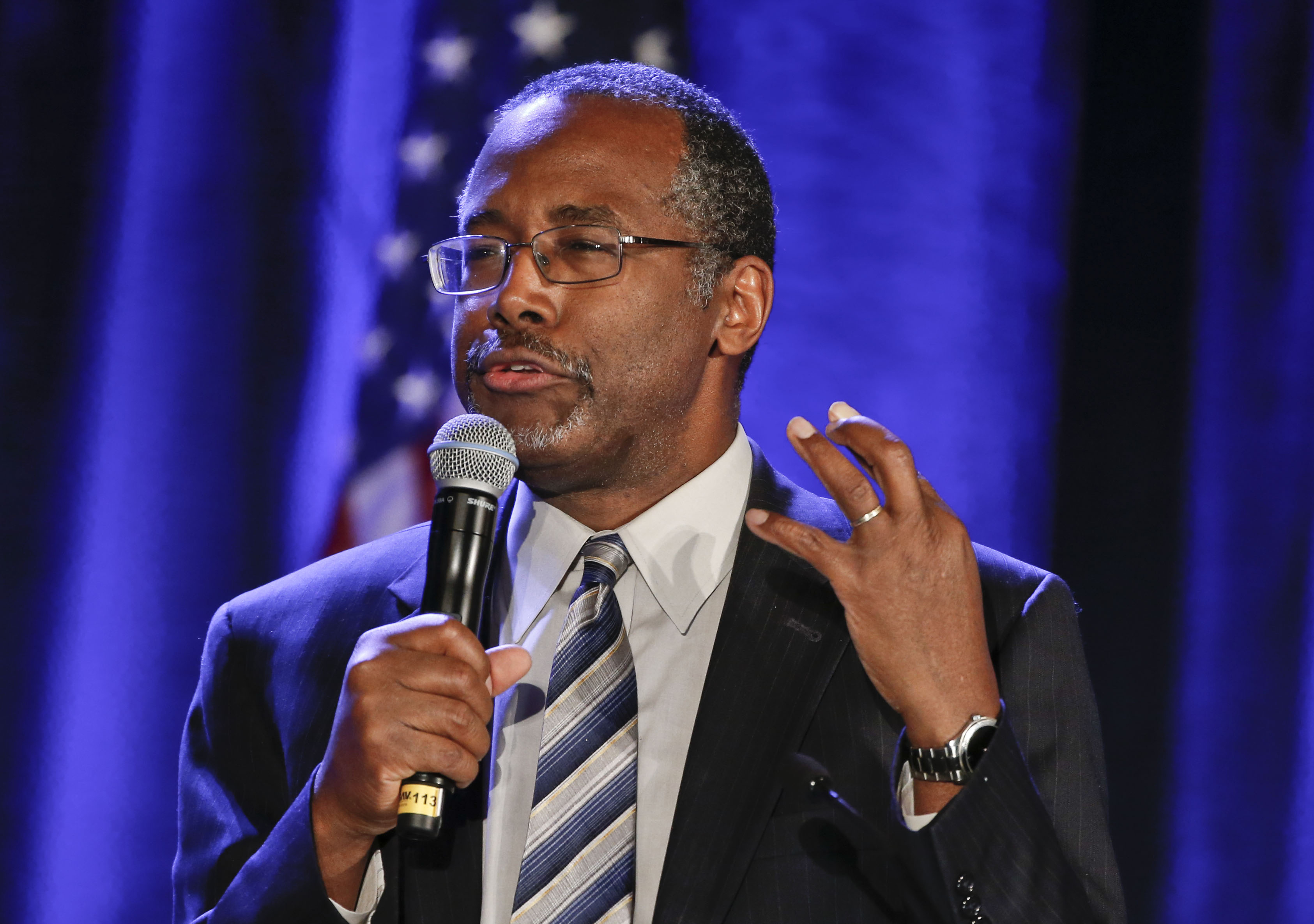 FILE - In this Jan. 15, 2015 file photo, Dr. Ben Carson speaks in San Diego. (AP/Lenny Ignelzi)