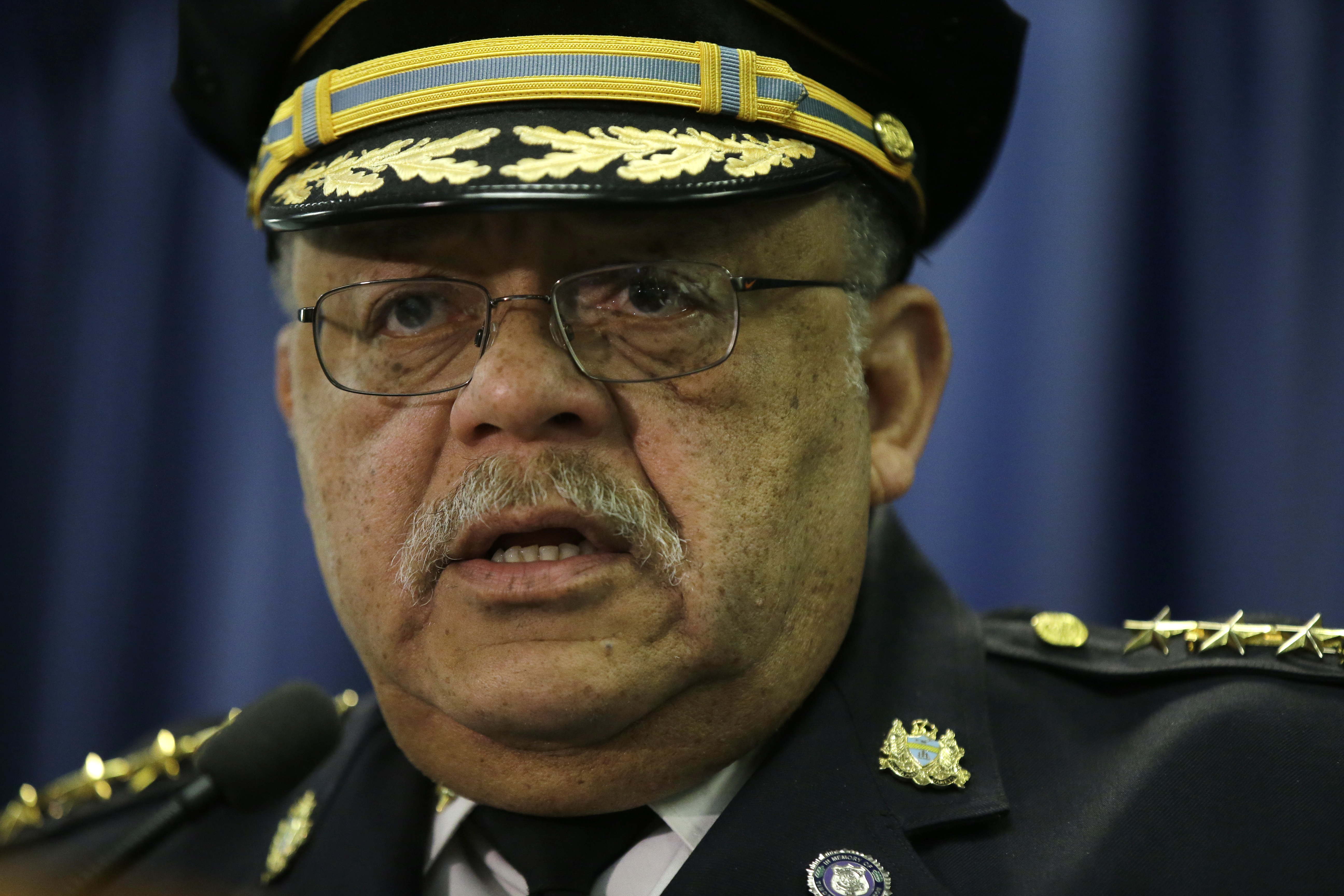 Philadelphia Police Commissioner Charles Ramsey speaks during a news conference Monday in Philadelphia. (AP/Matt Rourke)