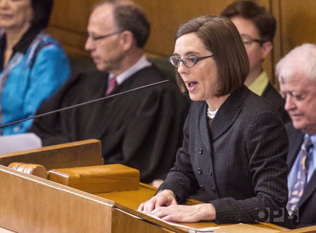 Oregon Gov. Kate Brown (OPBWeb/YouTube screenshot)