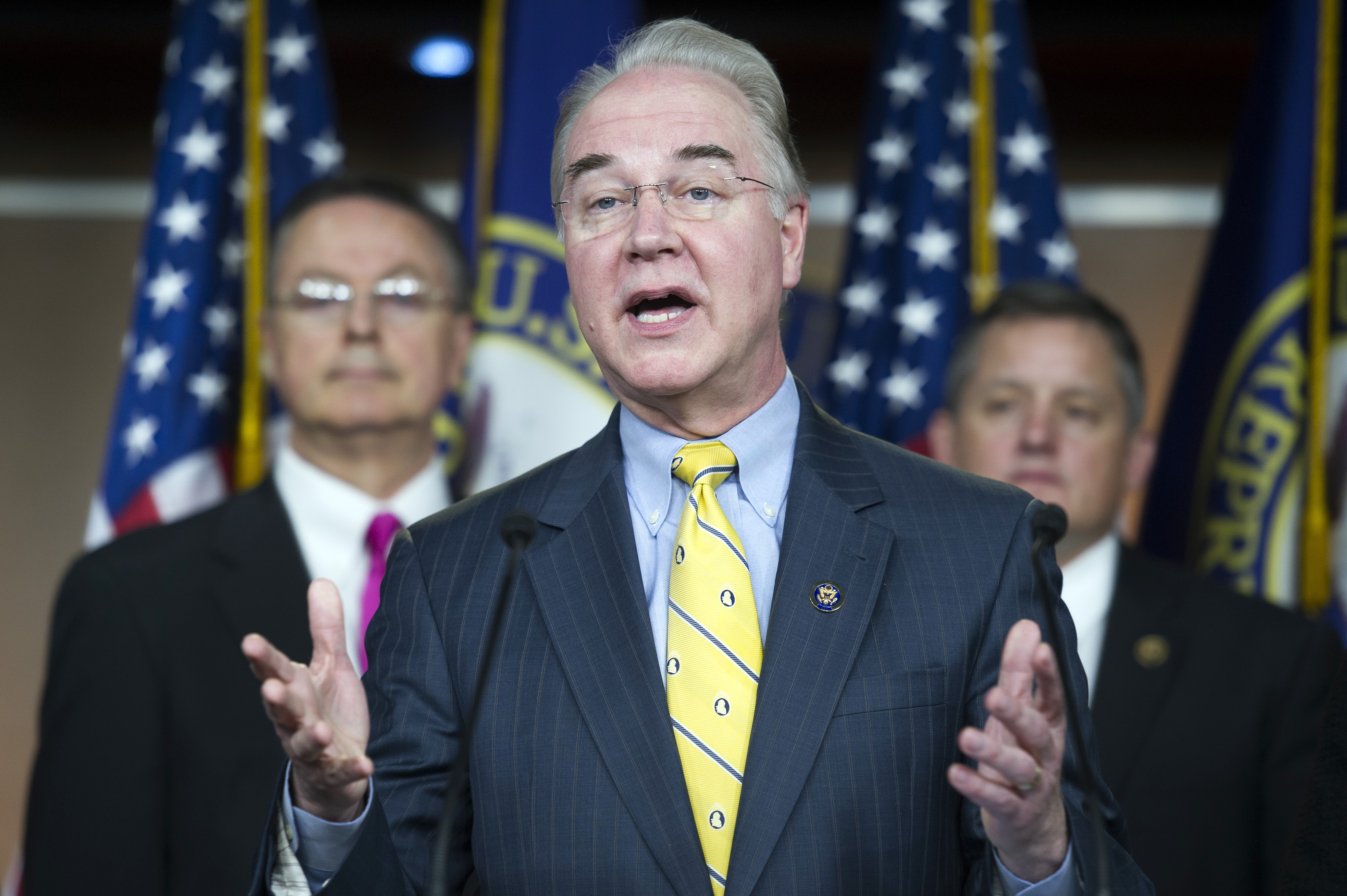 FILE - In this March 17, 2015, file photo, House Budget Committee Chairman Rep. Tom Price, R-Ga. speaks on Capitol Hill in Washington. (AP)