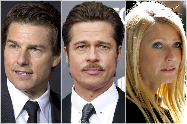 Tom Cruise, Brad Pitt, Gwyneth Paltrow (Reuters/Carlo Allegri/Jonathan Ernst/Mike Segar)