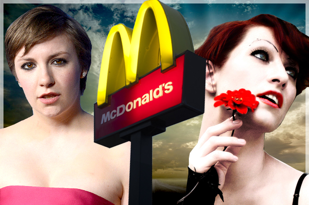 Lena Dunham, Amanda Palmer (Reuters/Phil McCarten/Kambriel)