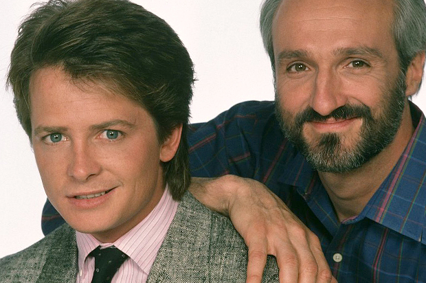 Michael J. Fox and Michael Gross of "Family Ties" (NBC)