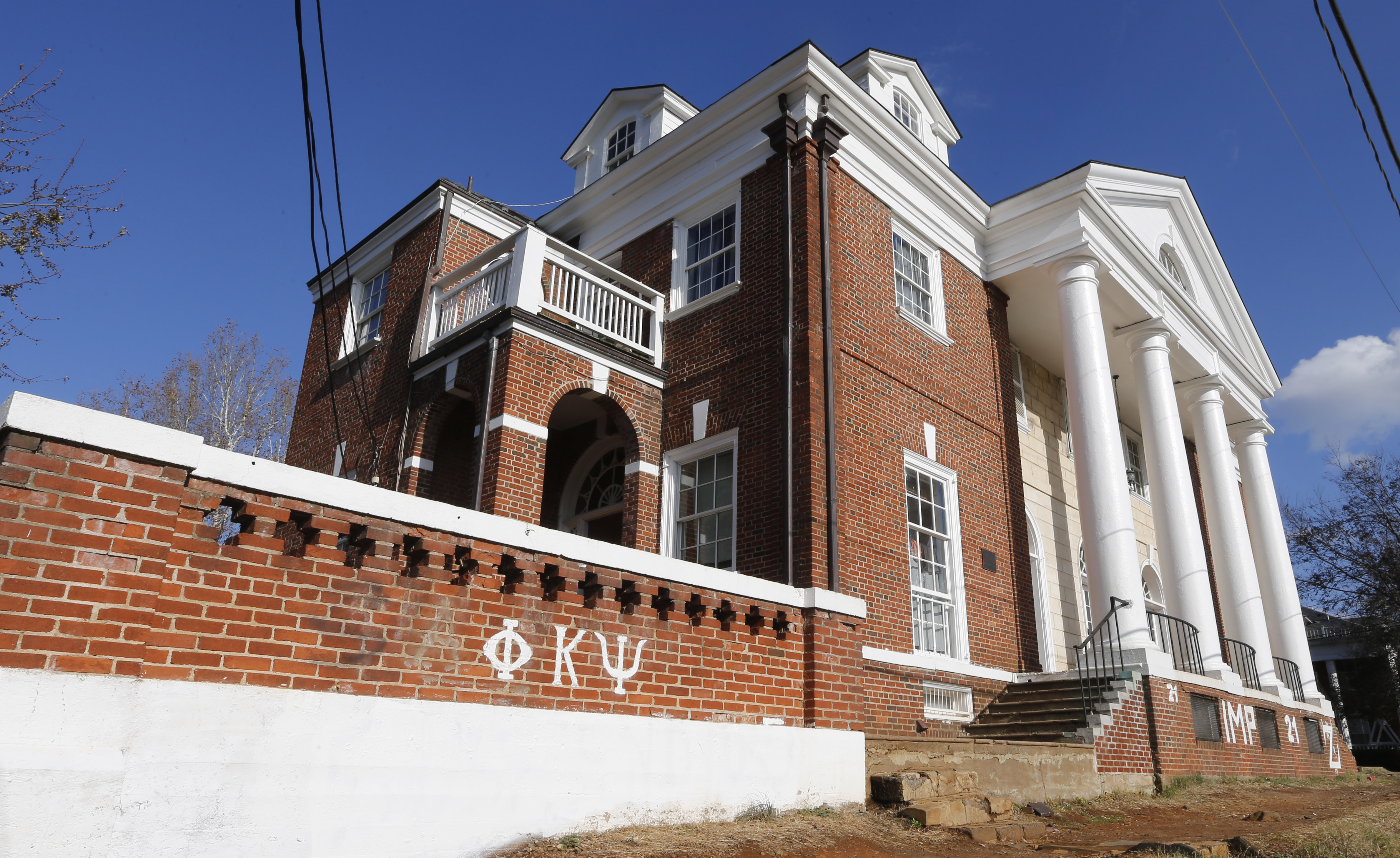 Phi Kappa Psi fraternity house at the University of Virginia in Charlottesville, Va. (AP/Steve Helber)