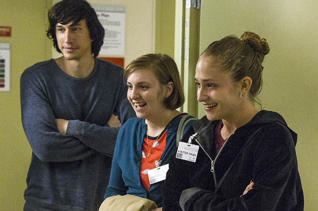 Adam Driver, Lena Dunham and Jemima Kirke in "Girls" (HBO/Mark Schafer)