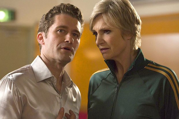 Matthew Morrison and Jane Lynch in "Glee" (Fox/Adam Rose)