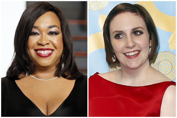 Shonda Rhimes, Lena Dunham (Reuters//Danny Moloshok)