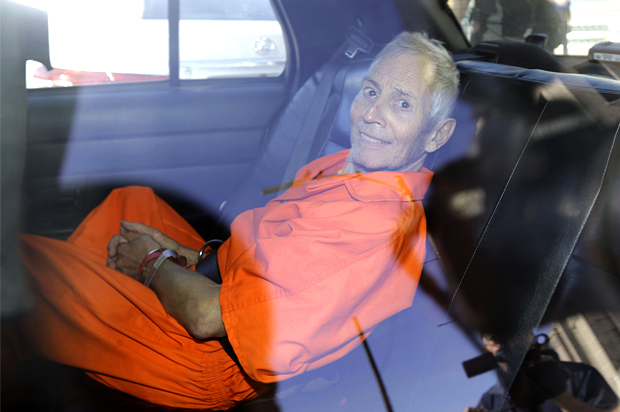 Robert Durst is transported to the Orleans Parish Prison after his arraignment in New Orleans, March 17, 2015. (AP/Gerald Herbert)