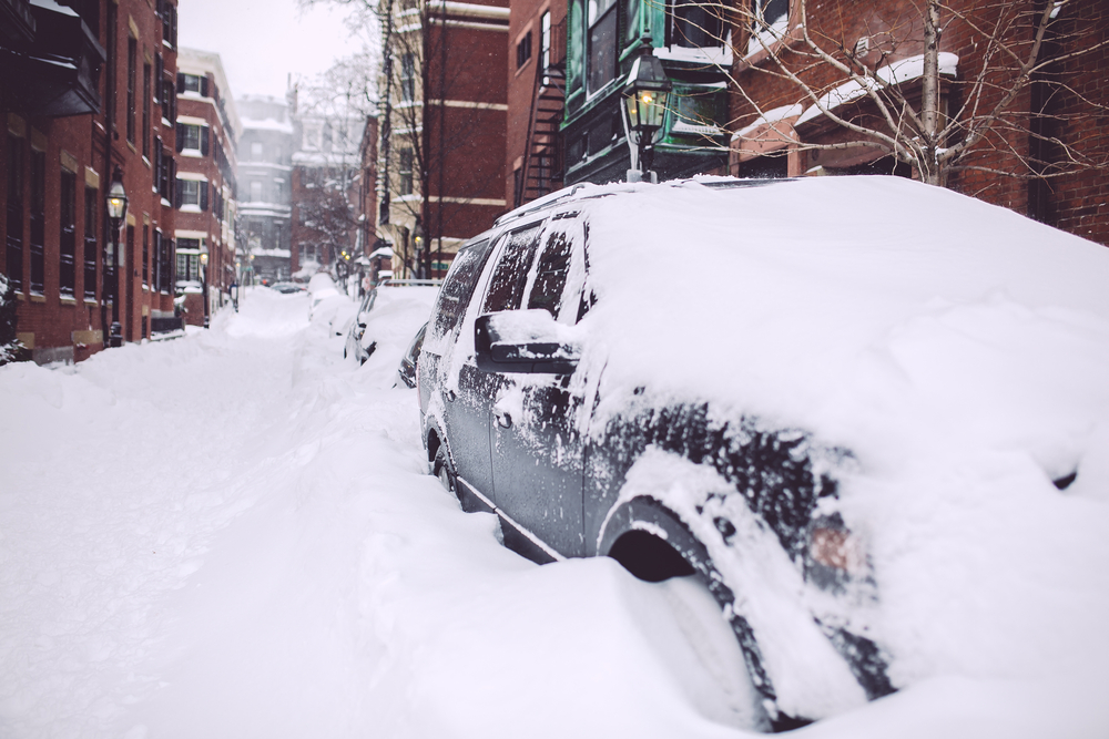 Boston Massachusetts during winter storm Juno on January 27th, 2015. (Svitlana Grygorenko/Shutterstock)