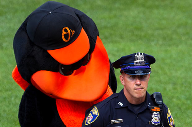 Baltimore Oriole mascot (<a href="https://www.flickr.com/photos/keithallison/7253530322" target="_blank" rel="noopener">Keith Allison</a>/Flickr, Creative Commons license)
