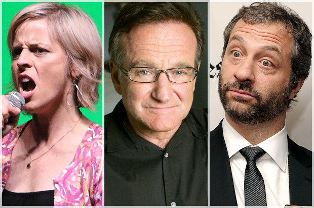 Maria Bamford, Robin Williams, Judd Apatow (AP/John Davisson/Osamu Honda/Chris Pizzello)