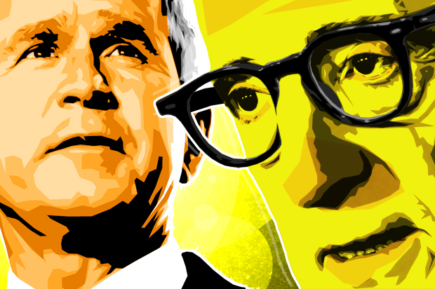 George W. Bush, Woody Allen (Reuters/AP/Salon/Benjamin Wheelock)