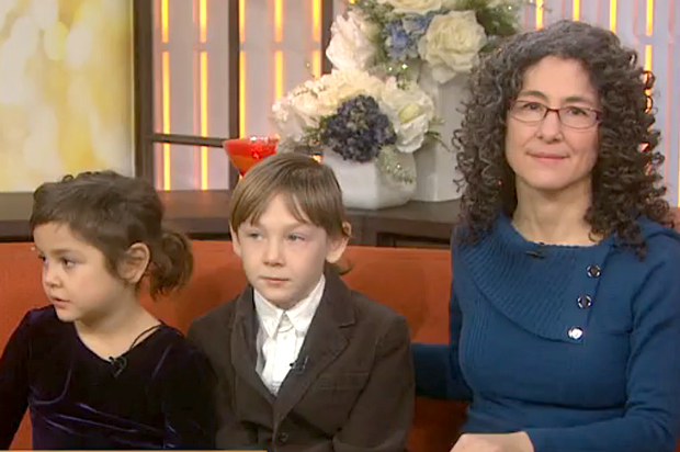 Danielle Meitiv, with her children Dvora and Rafi (Today Show)