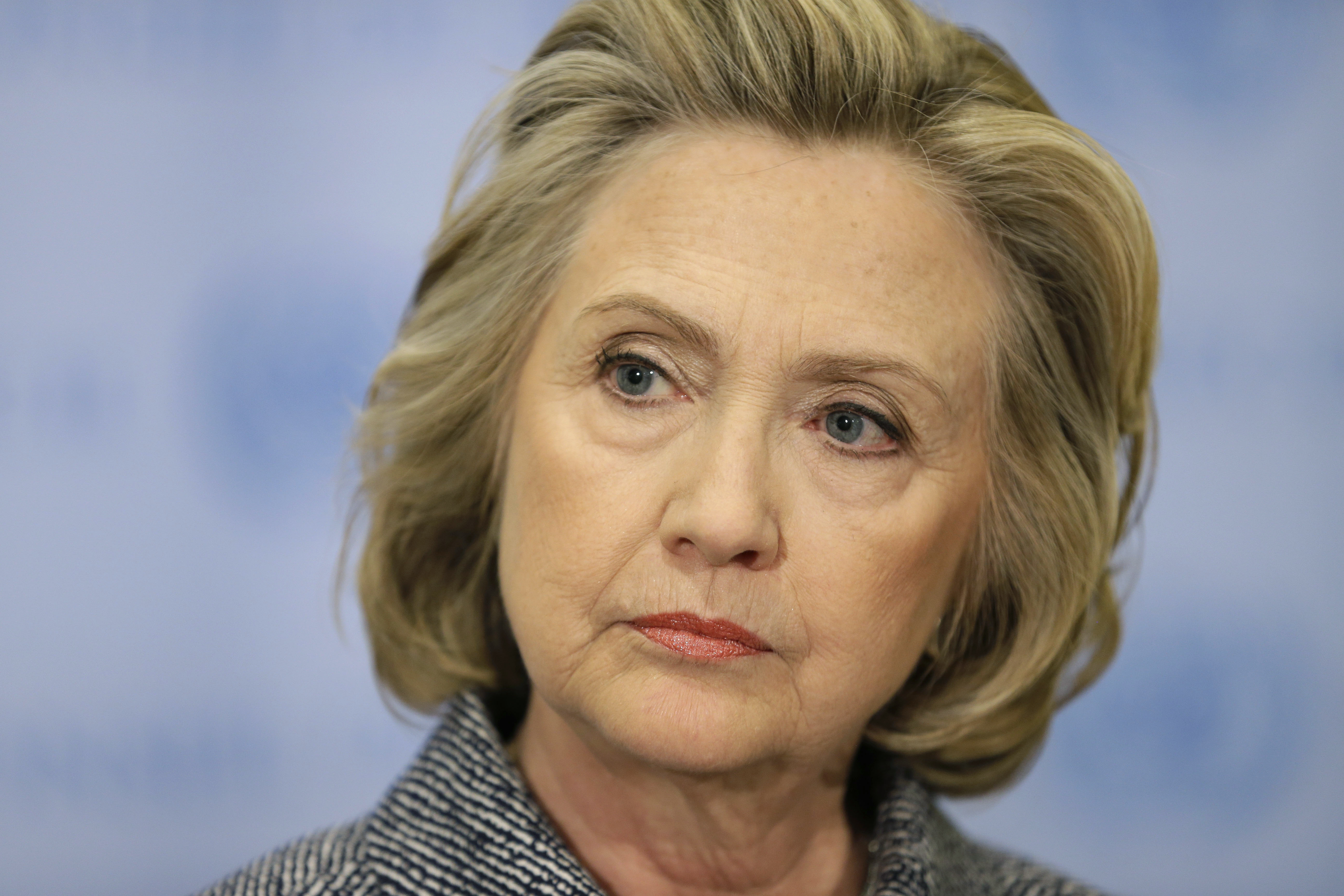 FILE - In this March 10, 2015 file photo, Hillary Rodham Clinton speaks to the reporters at United Nations headquarters. (AP Photo/Seth Wenig) (AP)