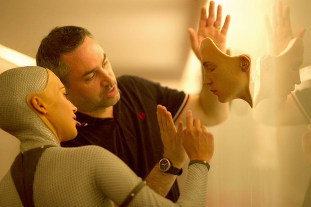 Alex Garland and Alicia Vikander (Universal Pictures)