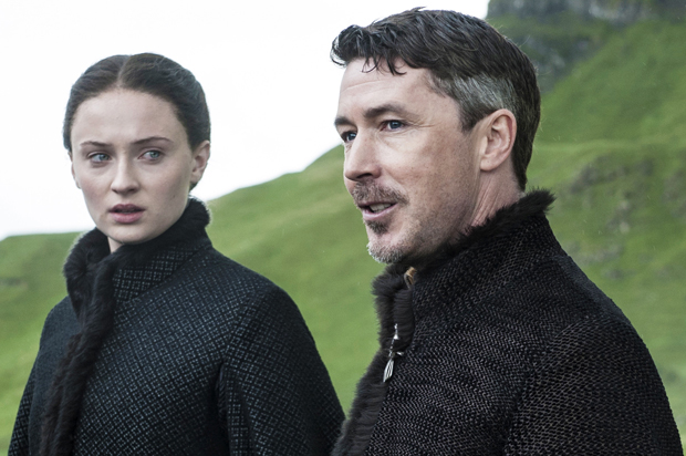 Sophie Turner and Aidan Gillen in "Game of Thrones" (HBO/Helen Sloan)